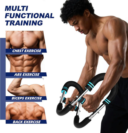 Adjustable Power Twister Arm Trainer for Chest & Arm Workout, Portable Upper Body Strength Bar for Men Home Gym Fitness Summervibes